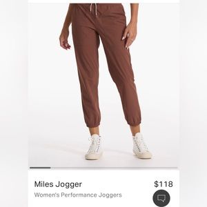Vuori Women’s Miles Jogger - Color:Hazelnut - Size:S - BNWT